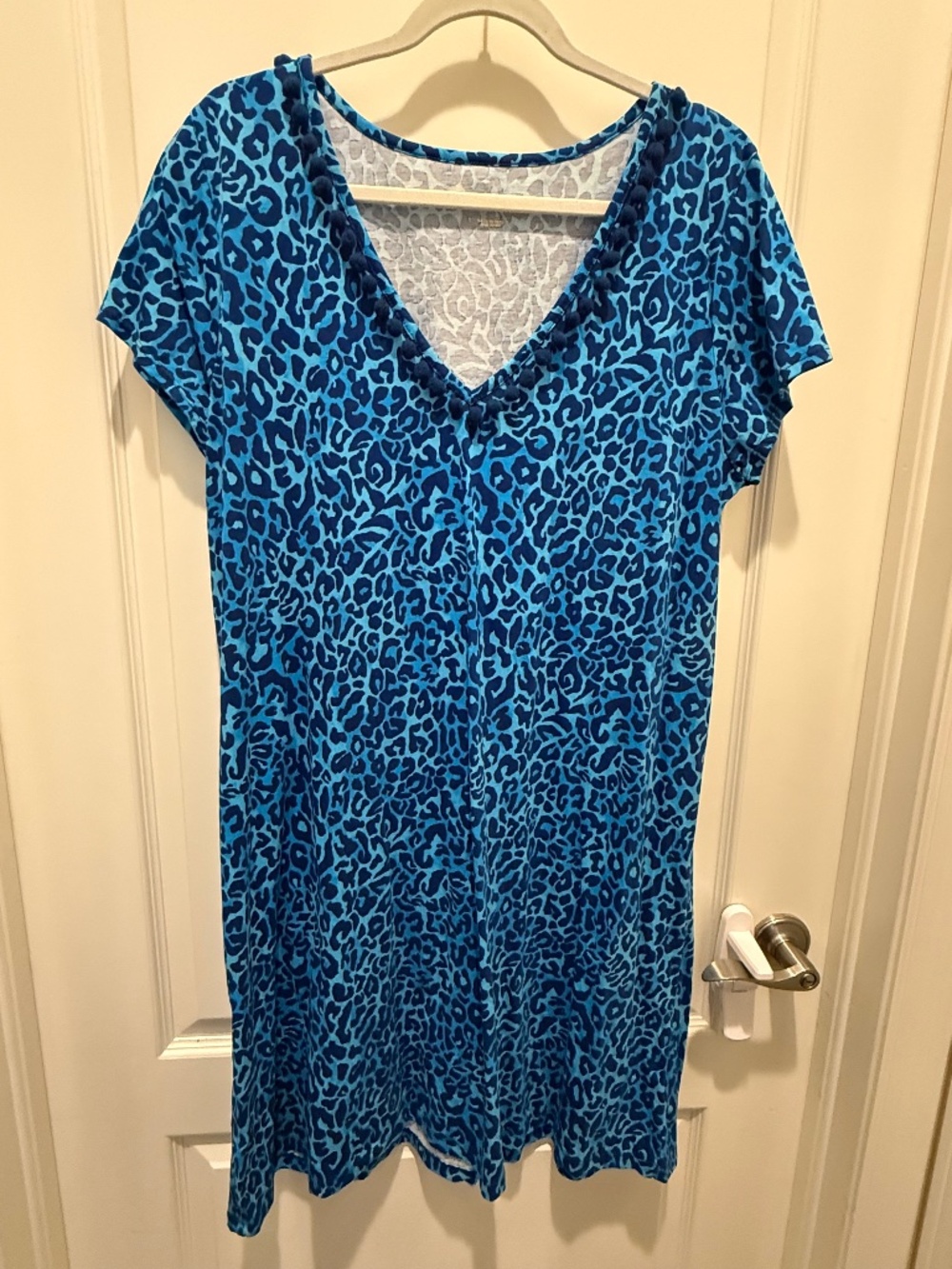 Lilly Pulitzer Short Sleeved Cheetah Print Dress XXL